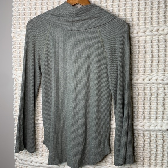 Anthropologie Maeve Ribbed Cowl Neck Turtleneck Top - Picture 5 of 6